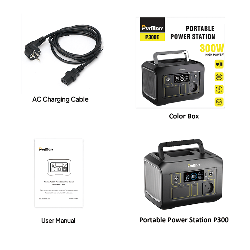 Portable Power Station (Solar Generator ) /300W/Safe Li - ion batteries - AIKLAR